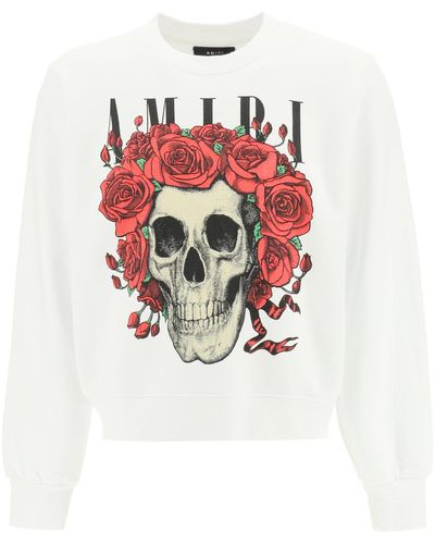 Amiri Grateful Dead Skull Sweatshirt - White