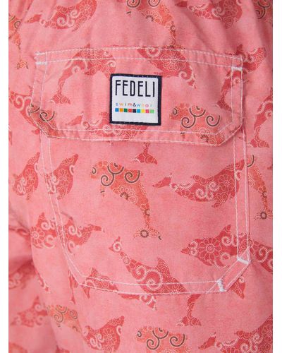 Fedeli Animal Motif Swimsuit - Pink