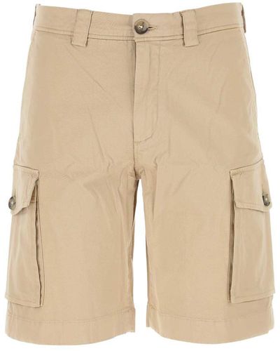 Woolrich Beige Stretch Cotton Bermuda Shorts - Natural