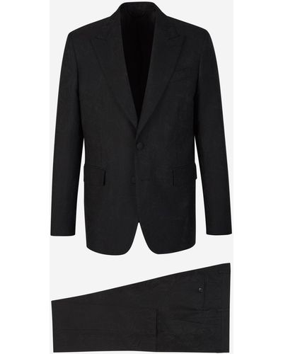 Etro Paisley Motif Suit - Black