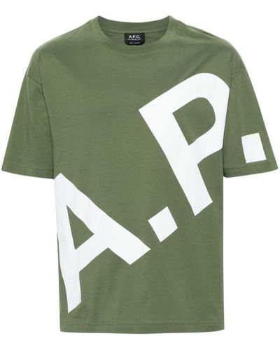 A.P.C. T-Shirts And Polos - Green