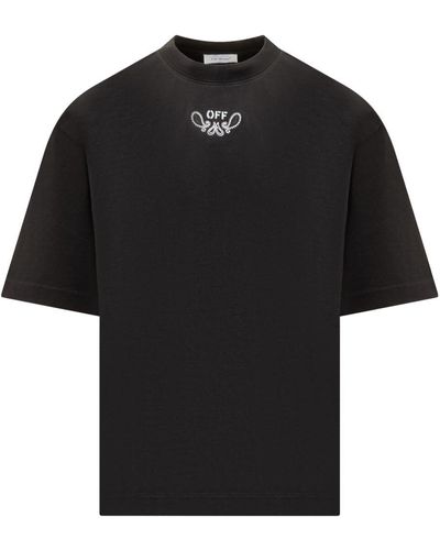 Off-White c/o Virgil Abloh T-shirt With Bandana Pattern - Black