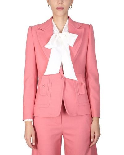 Boutique Moschino Slim Fit Jacket - Pink