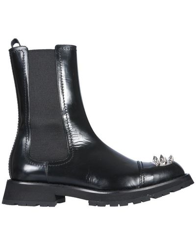 Alexander McQueen Studded Boot - Black