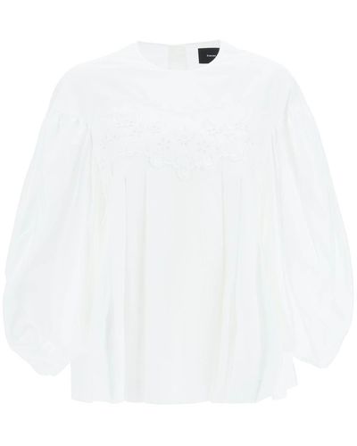 Simone Rocha Embroidered Shirt - White