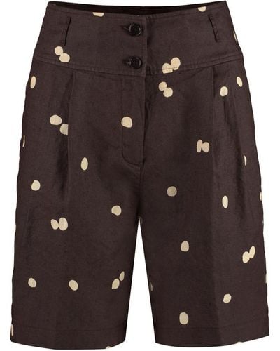 Aspesi Polka-dot Cotton Bermuda-shorts - Grey
