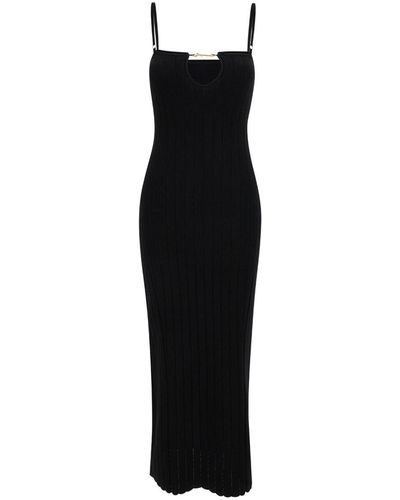 Jacquemus 'La Robe Sierra' Midi Dress - Black