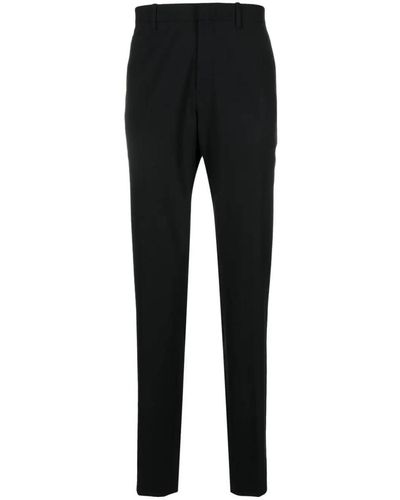 Theory Mayer Virgin-wool Blend Tailored Trousers - Black