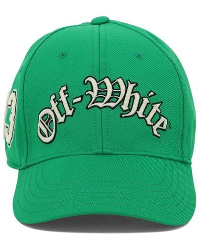 Off-White c/o Virgil Abloh Multi Logos Baseball Cap - Green