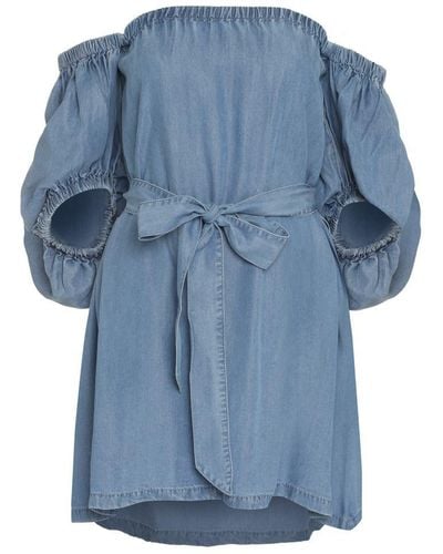 Pinko Denim Mini Dress - Blue