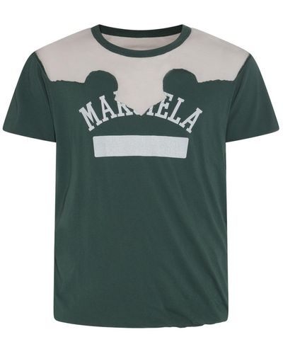 Maison Margiela Cotton Decortique T-Shirt - Green