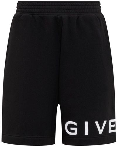 Givenchy Shorts With Logo - Black