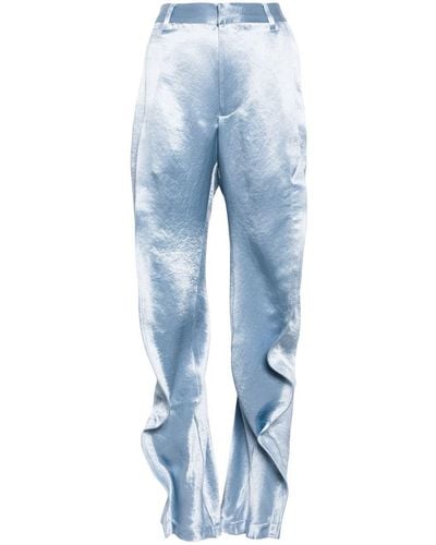 Y. Project Pants With Ruffles - Blue