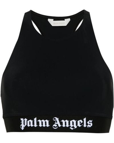 Palm Angels Logo Sport Top - Black