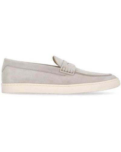 Brunello Cucinelli Flat Shoes Grey - White