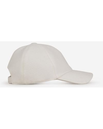 Fedeli Cashmere Plush Cap - White