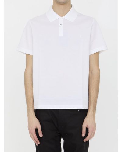Saint Laurent Monogram Polo Shirt - White