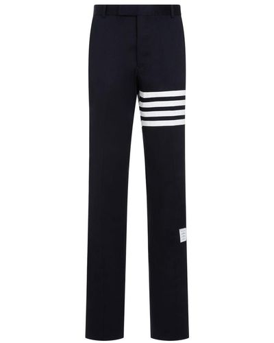 Thom Browne Cotton Trousers - Blue