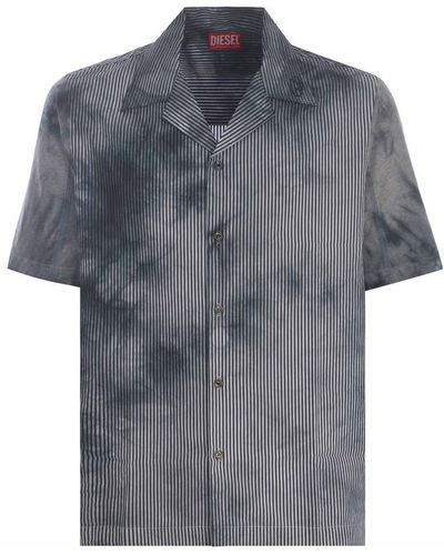 DIESEL Bowling Shirt "Trucker" - Grey