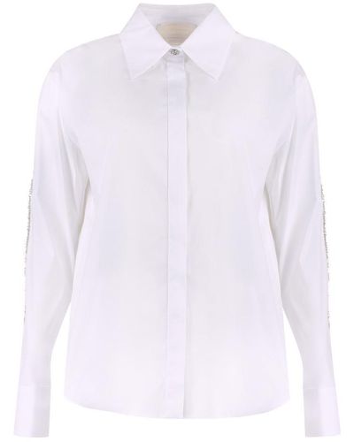Genny Stretch Poplin Shirt - White