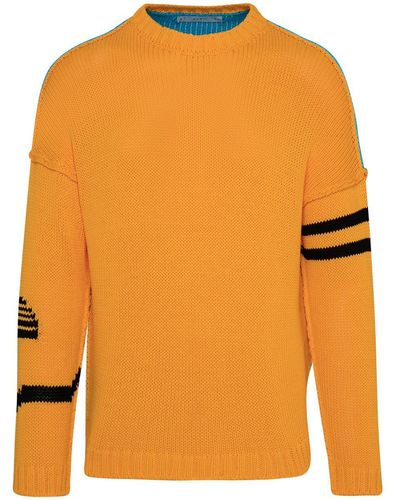 Avril 8790 x Formichetti Two-color Cotton Sweater - Orange