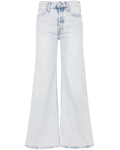 Mother Wide Leg Jeans - White