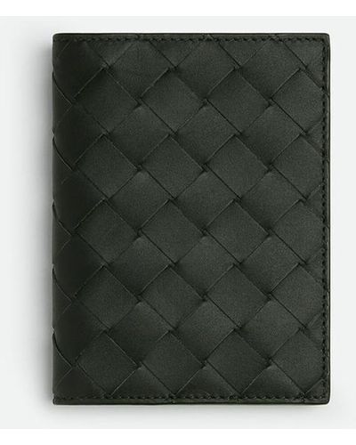 Bottega Veneta Woven Wallet With Flap Accessories - Green
