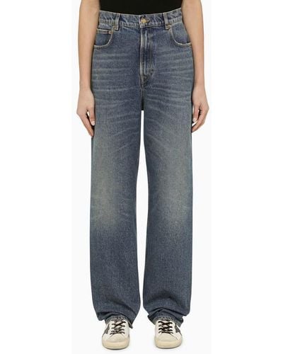 Golden Goose Baggy Jeans With Turn-Ups - Blue