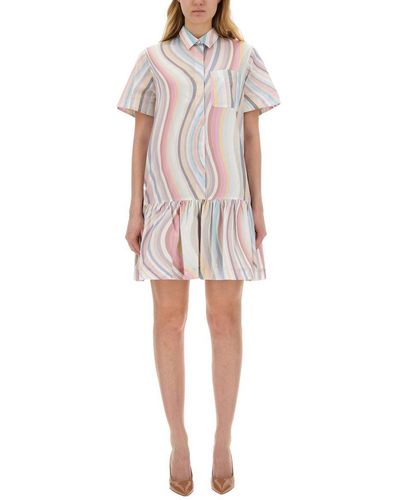 PS by Paul Smith "Swirl" Chemisier Dress - Multicolor
