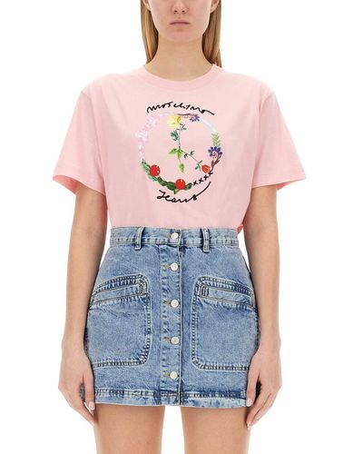 Moschino Jeans T-shirt With Logo - Blue