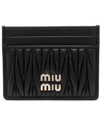 Miu Miu matelassé leather mini-bag - Black