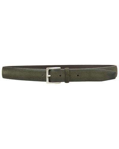 Orciani 3.5Cm Suede Cloudy Belt - Green