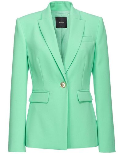 Pinko Single-breasted Jacket - Green