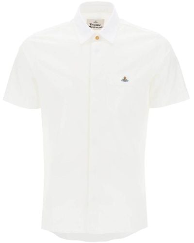 Vivienne Westwood Slim Fit Short Sleeve Shirt - White