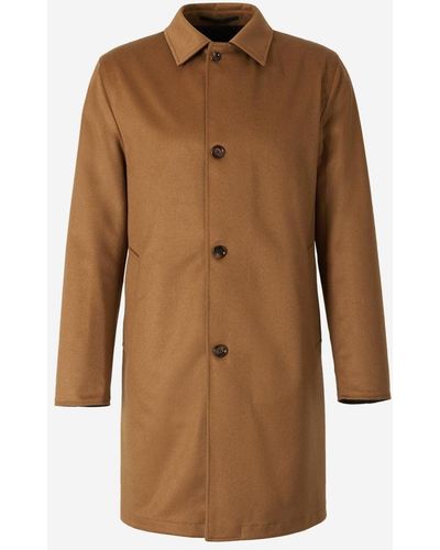 KIRED Reversible Cashmere Coat - Brown