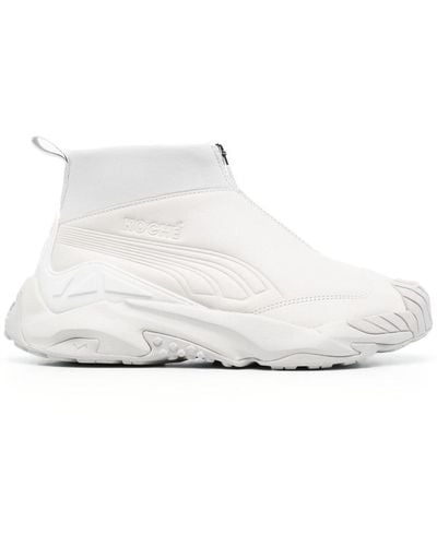 PUMA X Koché Plexus Leather High-top Sneakers - White
