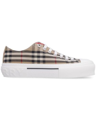 Burberry Fabric Low-Top Sneakers - White