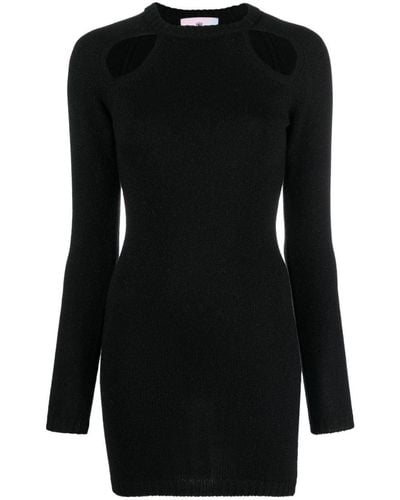 Chiara Ferragni Cut-out Knitted Minidress - Black