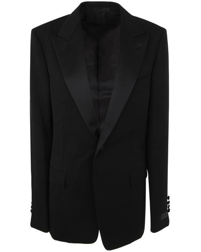 Lanvin Peak Collar Tuxedo Jacket - Black