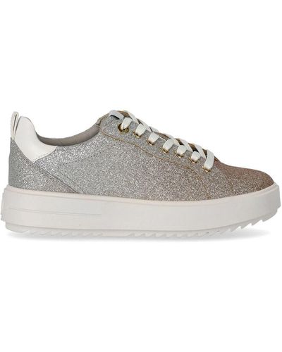 Michael Kors Emmett Glitter Silver Gold Sneaker - Gray
