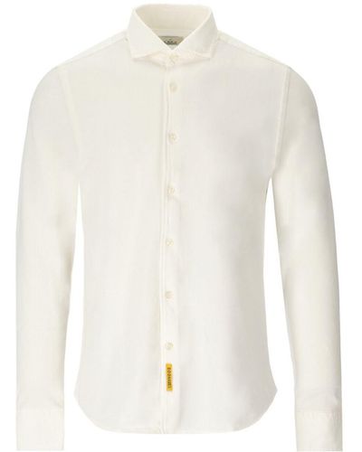 B-D BAGGIES Michigan Pique Shirt - White