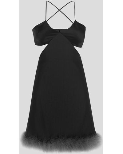 Amen Marabu Twill Mini Dress - Black