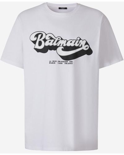 Balmain Cotton Logo T-shirt - Gray