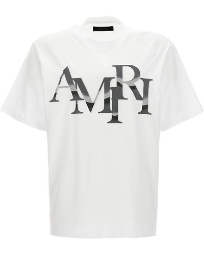 Amiri Staggered Chrome T-shirt - White