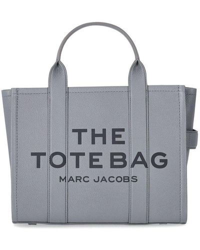 Marc Jacobs The Leather Medium Tote Grey Handbag