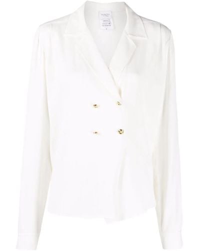 Giambattista Valli Double-breasted Long-sleeve Shirt - White