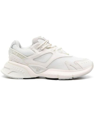 Amiri Ma Runner Chunky-sole Leather And Mesh Low-top Sneakers - White