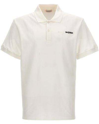 Alexander McQueen Logo Shirt Polo - White