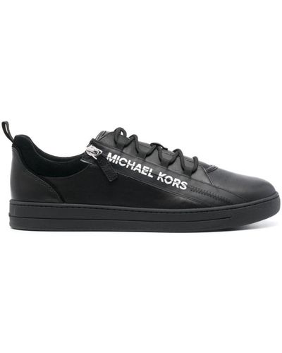 Michael Kors Keating Logo-print Sneakers - Black