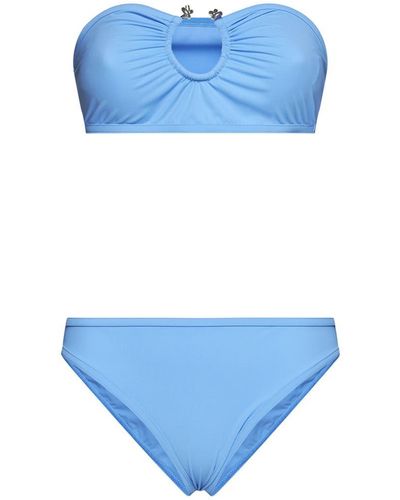 Bottega Veneta Knot Ring Bikini - Blue